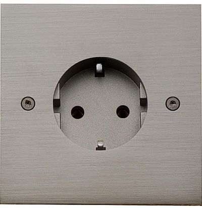 Axiome 84x84 мм Nickel  Розетка из латуни L'artisan