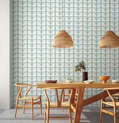 Обои современные  белые лебеди 112809 Scion - 1