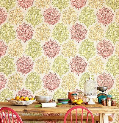 обои с цветными кораллами 213391 Sanderson - 1