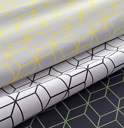 негорючая ткань с геометрическим принтом Scalia CS 32  - 1