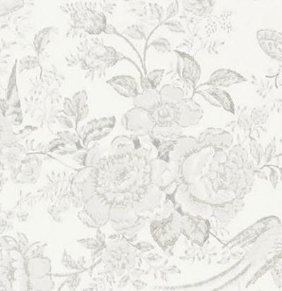 белые цветочные обои PRL028/07 
