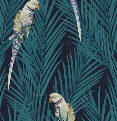 Яркие попугаи в монохромных джунглях, имитация объема в сложной технике нанесения чернил. Khroma