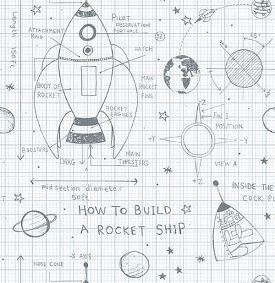 Обои с космическим дизайном KJ 50100 