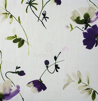 натуральная ткань с акварельным принтом 10369.44 Nobilis