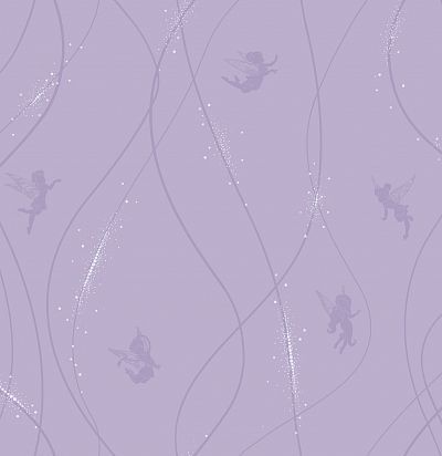 Обои фиолетовые с феями DK5905  - 1