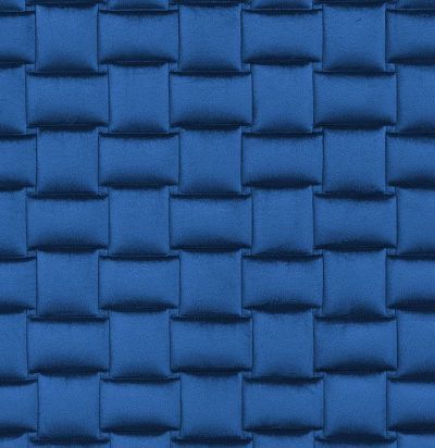 Стеганые обои  ярко-синие дизайн Плетеный 20-018-120-00 