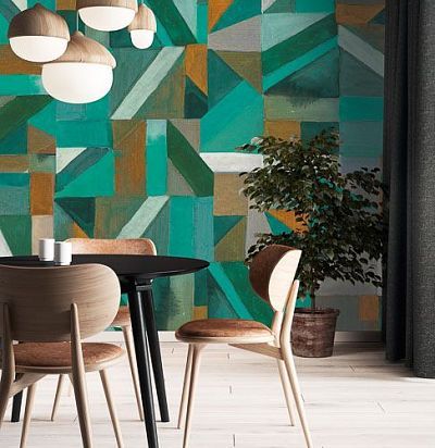 Панно ГЕОМЕТРИЯ в синих тонах DG2LYR1021 Khroma - 1