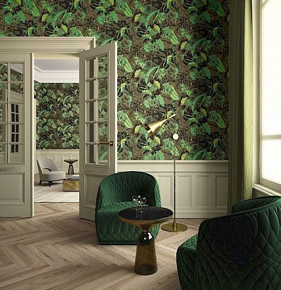 Обои современные дизайнерские крупные  цветы  HAV901 Khroma - 2