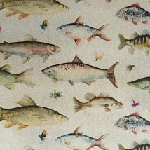 Фото: Английский хлопок Mini Riverfish Oil Cloth- Ампир Декор