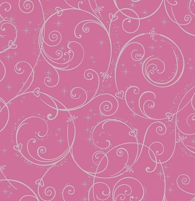 Обои розовые с серебрянным узором DS7863 