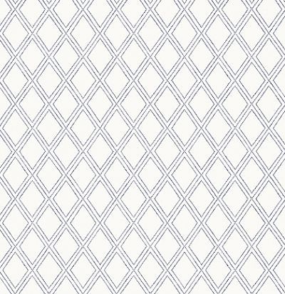 Обои Thibaut Trade Routes T88754 Bonaire Navy on White 