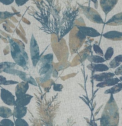 ткань современная с растительным узором с утяжелителем 8004-164 ADO