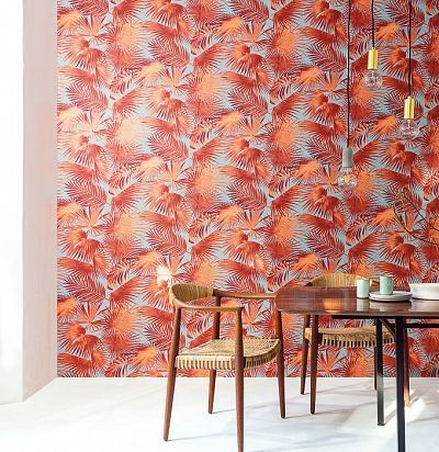 обои с оранжевыми листьями WIL107 Khroma - 1