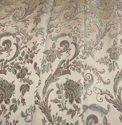 жаккардовая ткань с цветочным узором Lago 6218-200/538/19 Ampir Decor - 1