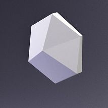 Фото: E-0013 3D  Cube-Ex1 Дизайнерская панель из гипса- Ампир Декор
