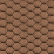 Фото: Стеганые обои  светло-коричневые дизайн малые соты  10-002-106-27- Ампир Декор