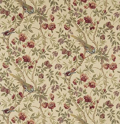 льняная ткань с цветочным узором 223970 Sanderson