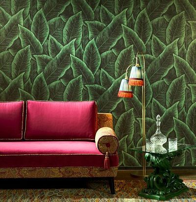 обои современные  текстильные зеленый изумруд  97570 ARTE - 1