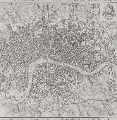 обои с картой старого Лондона ZPHA312623 Zoffany