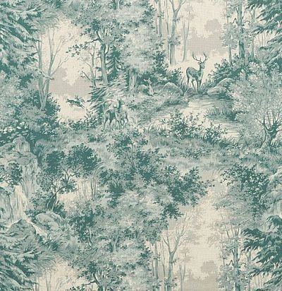 английская ткань с принтом олени FD271R11 Mulberry