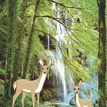 Фото: панно с водопадом и оленями 364135- Ампир Декор