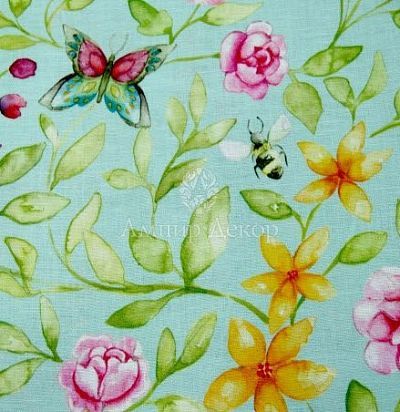 Портьерная ткань Hansel Aqua 