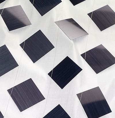 тюль с аппликацией геометрия  - 1