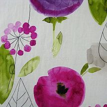 Фото: натуральная ткань с акварельным принтом 10367.40- Ампир Декор