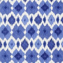 Фото: Ткань Thibaut Biscayne F95732 Bimini ikat Blue and White- Ампир Декор
