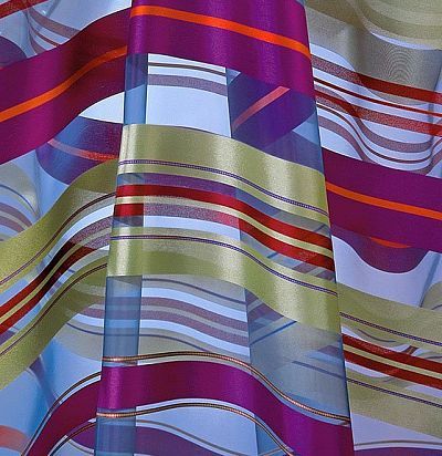 органза в полоску Amarillo CS 26  - 1