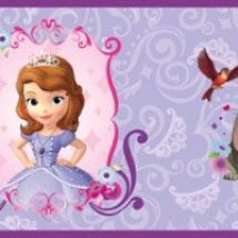 Фото: Обои с принцессой фиолетовые DS7622BD- Ампир Декор