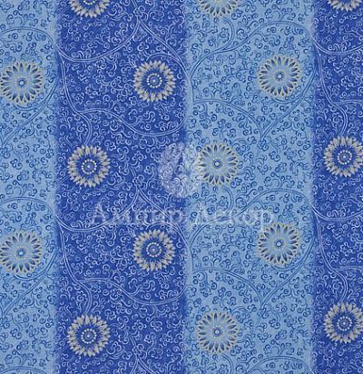 ткань в полоску с цветами Англия F1838/01 