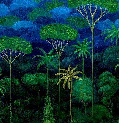 Панно с тропическим рисунком 97650 ARTE