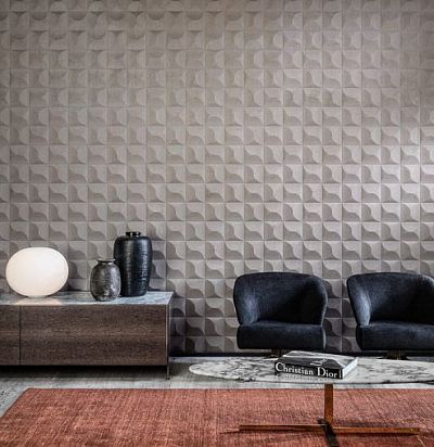 обои серые с 3D-эффектом 61512 ARTE - 1