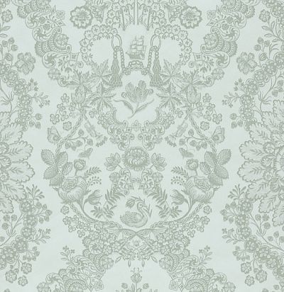 обои серо-голубые 375041 