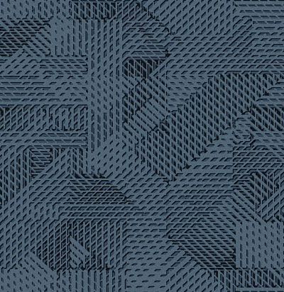 обои насыщенного синего цвета 54083 ARTE