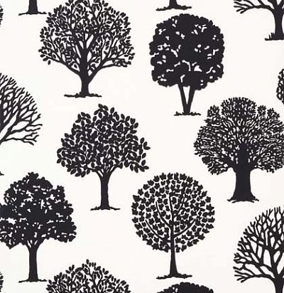 Обои Thibaut Graphic Resource T35112 Russell Square Black and White 