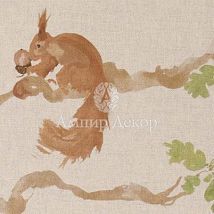 Фото: портьерная английская ткань Playful Squirrel Linen- Ампир Декор