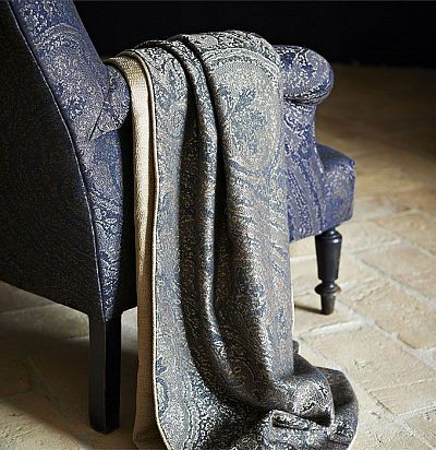 льняная ткань темного оттенка 331206 Zoffany - 1