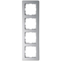 Фото: Рамка G-Flex 4-постовая, цвет Алюминий- Ампир Декор
