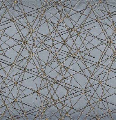 39890728 SHIMANE BLEU RIVIERE  Современная ткань из Франции 