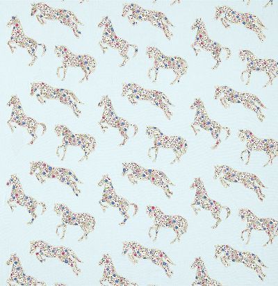 хлопковая ткань с аппликацией лошадь 233925 Sanderson