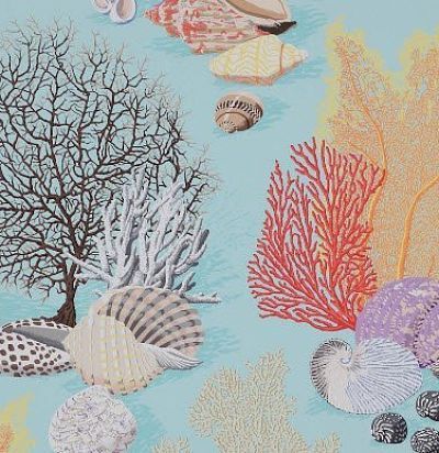 Обои с узором 3086/03 Byron Bay Turquoise обои (0,69м х 10м) 