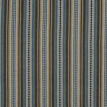 Фото: натуральная ткань FD731/H43 Dalton Stripe Indigo/Teal- Ампир Декор