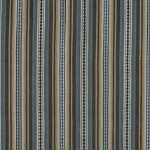 Фото: натуральная ткань FD731/H43 Dalton Stripe Indigo/Teal- Ампир Декор