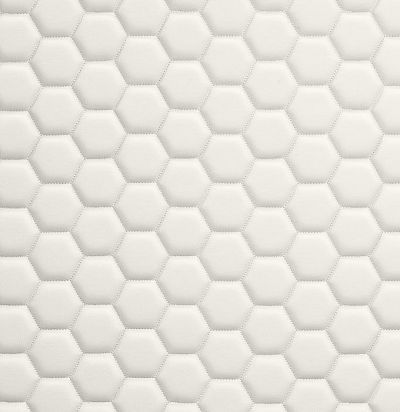 Стеганые обои белые малые соты 10-002-001-27 