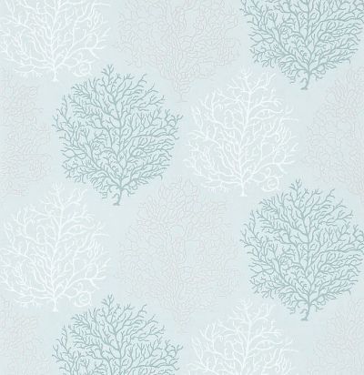 голубые обои с кораллами 213394 Sanderson