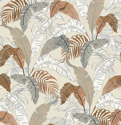 Обои современные дизайнерские крупные  листья пальмы LOT005 Khroma Zoom