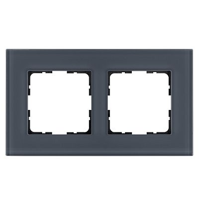 Рамка 2-постовая, стекло цвет Маренго Jasmart