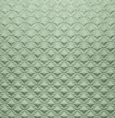 Стеганые обои светло-зеленые дизайн амулет 10-011-134-27 